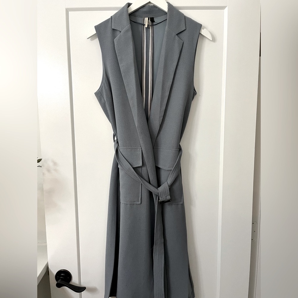 Top shop vest topper with belt